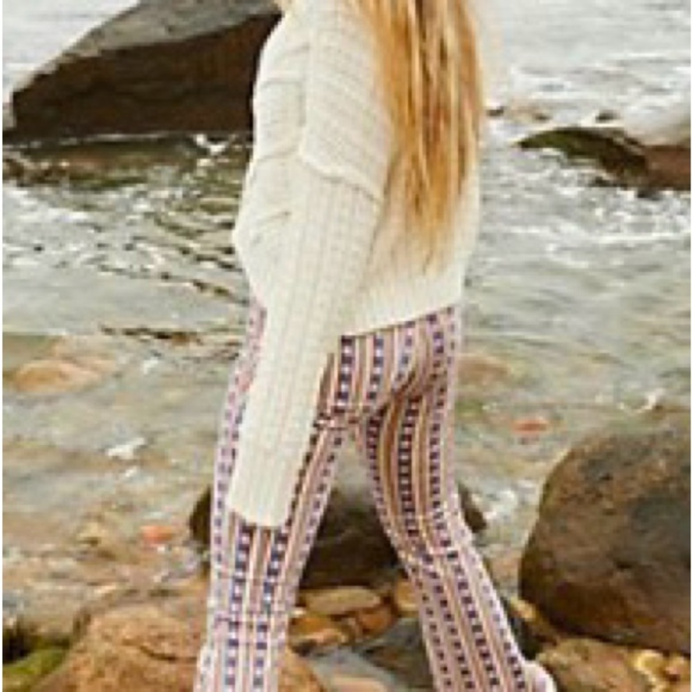 We The Free Striped Star Flare Pants
